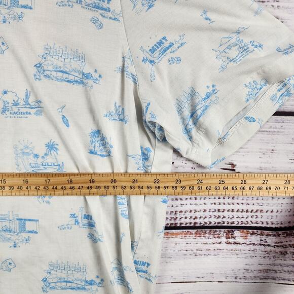 Johnnie-O Top Shelf Beginner's Luck Polo XL White Casino Palm Tree Golf Shirt - Picture 8 of 10